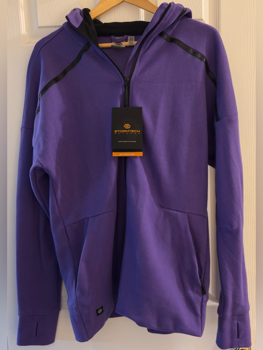 Stormtech purple hooded fleece jacket (new with tags)